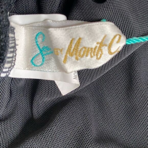 Sea by Monif C. One Piece Swimsuit Cutout Front Black New Womens Plus Size 24W - Picture 9 of 10